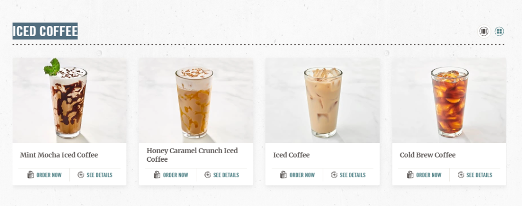 First Watch Iced Coffee Menu